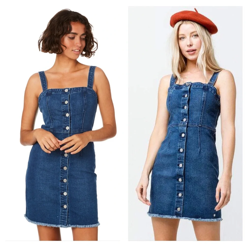 VOLCOM DENIM DRESS - Picture 2 of 8